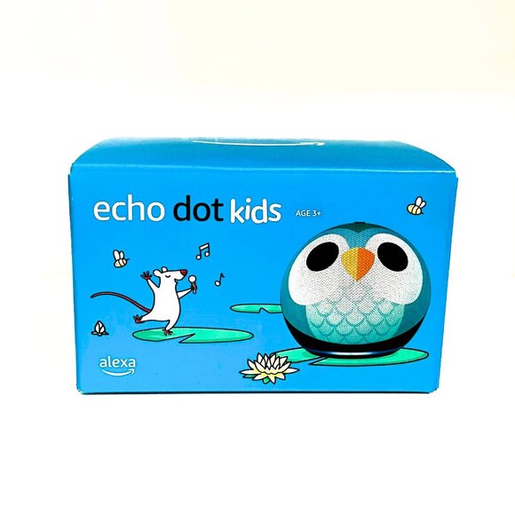 Amazon Kids Echo Dot (5th Gen 2022) Smart Speaker with Alexa - Owl - New in Box - Picture 2 of 9